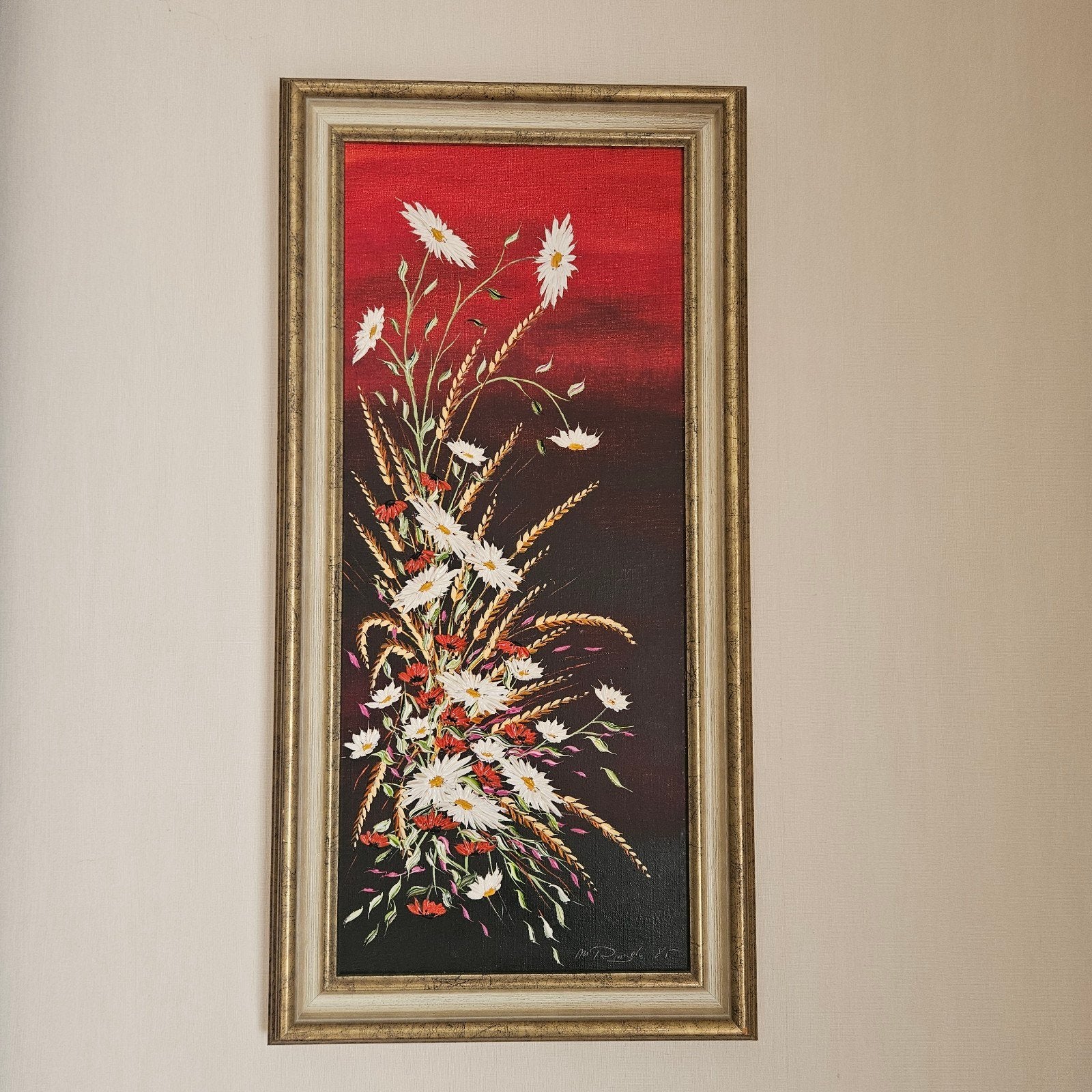 schilderij bloemen Marcel Ringelé, Ophalen
