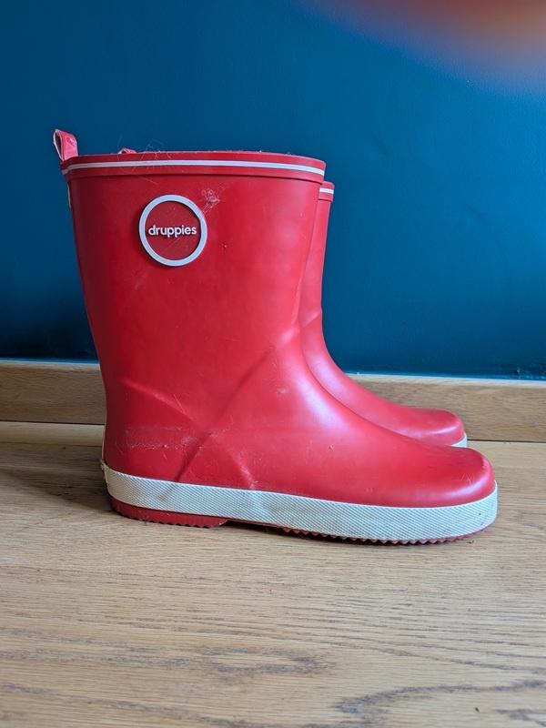 Druppies - bottes de pluie rouges - pointure 37, Enlèvement, Porté, Bottes de pluie