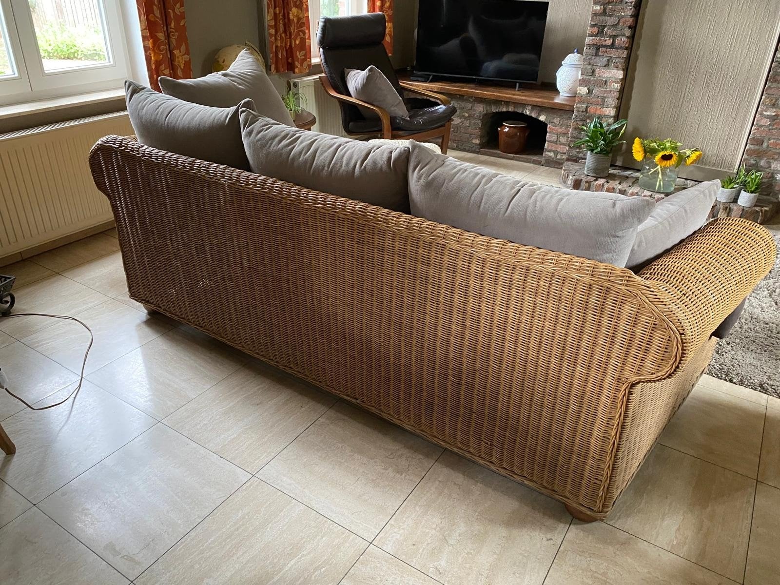 zitbank, Huis en Inrichting, Zetels | Zetels en Chaises Longues, Ophalen, Gebruikt, Minder dan 75 cm, Driepersoons