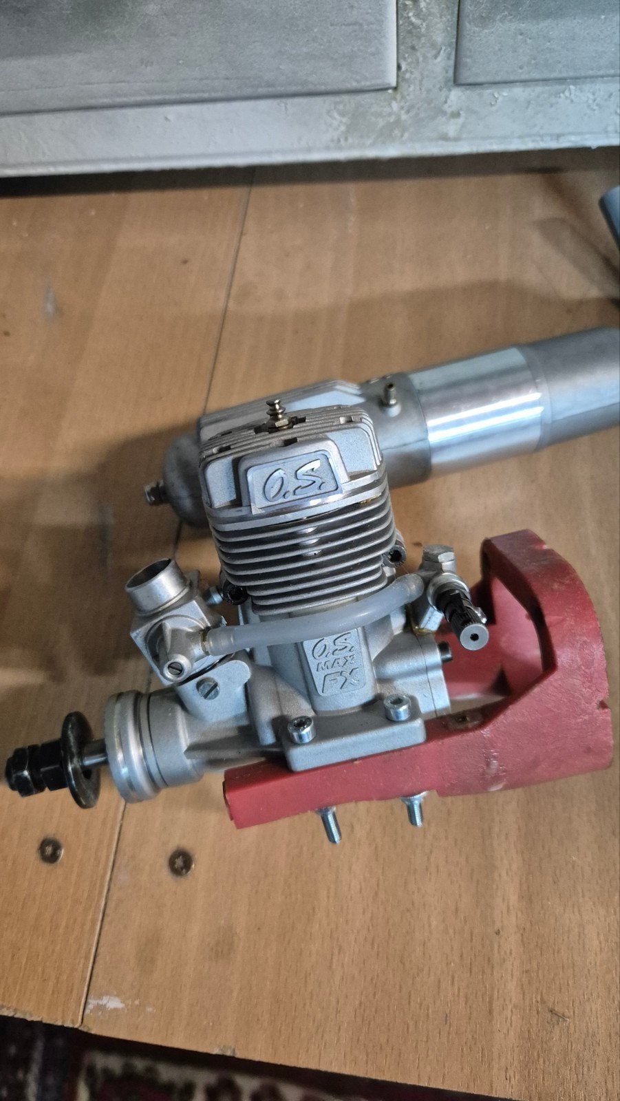 Os max 91fx + powerbox uitlaat, Hobby en Vrije tijd, Modelbouw | Radiografisch | Vliegtuigen, Ophalen, Zo goed als nieuw, Nitro
