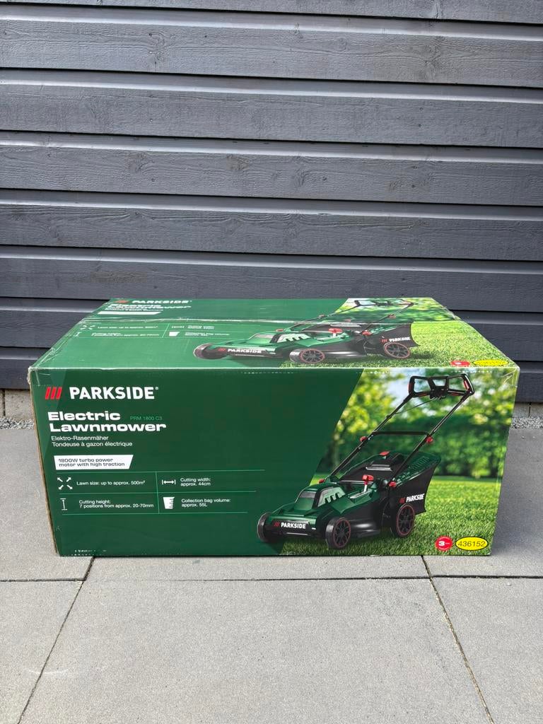 Parkside Grasmaaier PRM 1800 C3 Nieuw, Ophalen, Zo goed als nieuw, Elektrische grasmaaier, Opvangbak