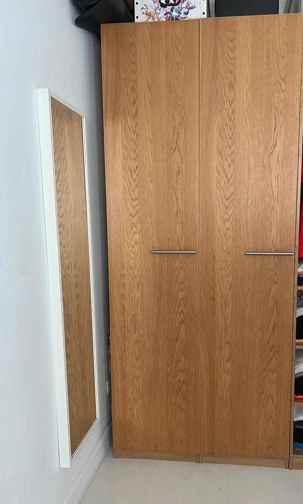 2 Ikea Pax deuren eiken patroon, Ophalen, Zo goed als nieuw