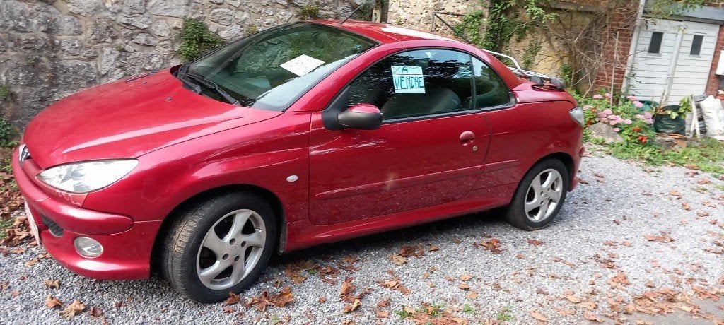 Peugeot 206 cc, Auto's, Voorwielaandrijving, 4 zetels, Stof, Zwart