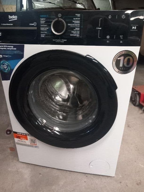 BEKO Wasmachine steam cure BM3WFT3841B, Ophalen, 1200 tot 1600 toeren, 8 tot 10 kg, Zo goed als nieuw
