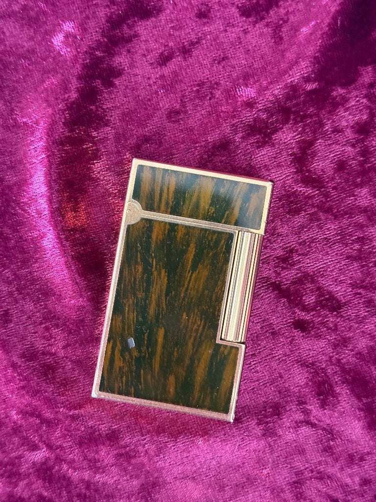S.T. Dupont Ligne 2 Chinese Lacquer Wood Grain Lighter, Verzamelen, Verzenden, Gebruikt, Aansteker