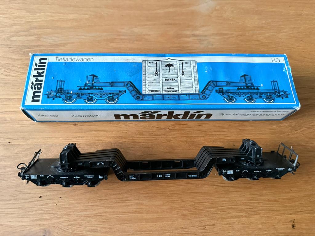 Märklin H0 4618 Dieplader, Ophalen of Verzenden, Zo goed als nieuw, Wagon, Märklin