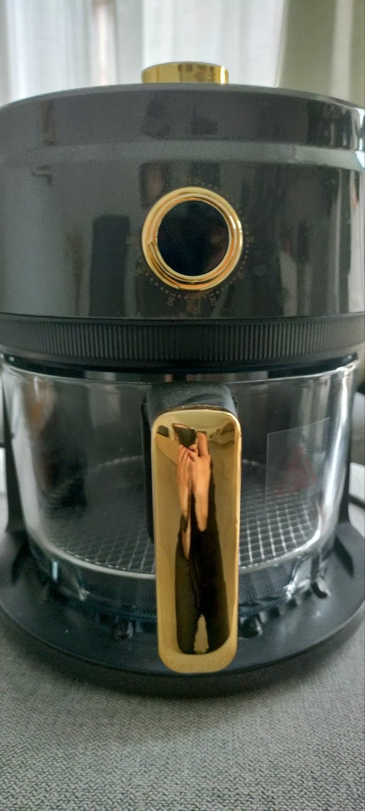 Airfryer 3,5 liter, Ophalen, Goud