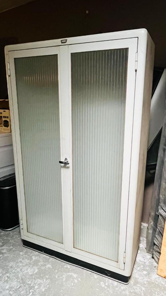 Vintage metalen dokterskast, bureau, kastje, Ophalen