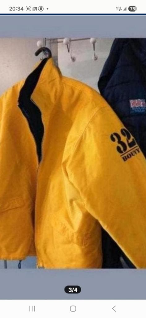VESTE DE GRANDE MARQUE BOUVY JAUNE  XL A L.  PRIX 30 EUR, Enlèvement, Jaune