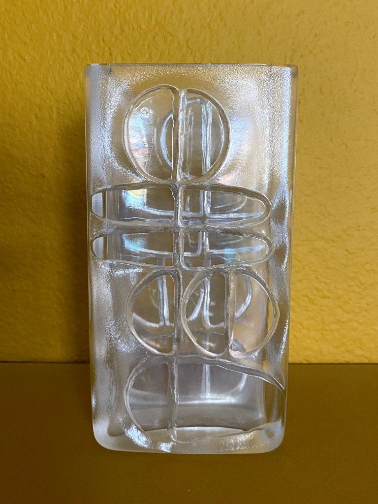 1963 PEILL & PUTZLER GLASS VASE MODERNISTE, Enlèvement