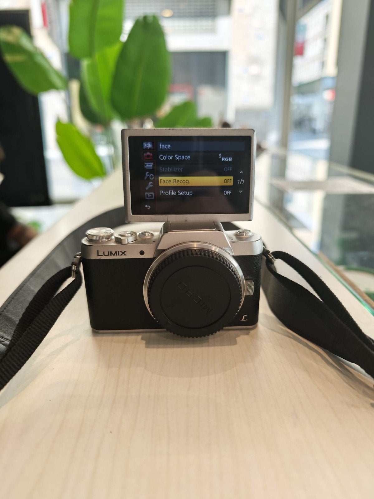 Panasonic Lumix GF7 + 2 batterijen + sd kaartje, Gebruikt, Panasonic, Geheugenkaart, Ingebouwde flitser
