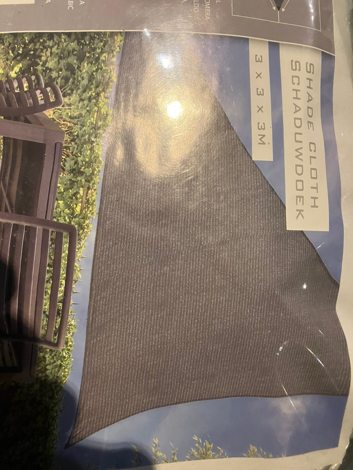 Schaduwdoek 3x3x3m, Jardin & Terrasse, Voiles d'ombrage, Enlèvement, Neuf