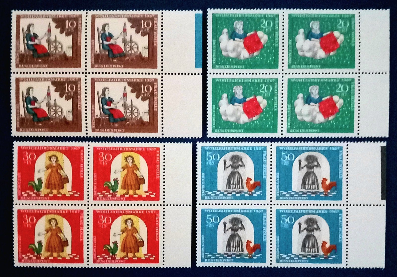 R.F.A. 1967 Verhalen van de gebroeders Grimm MNH **, Verzenden, BRD, Postfris