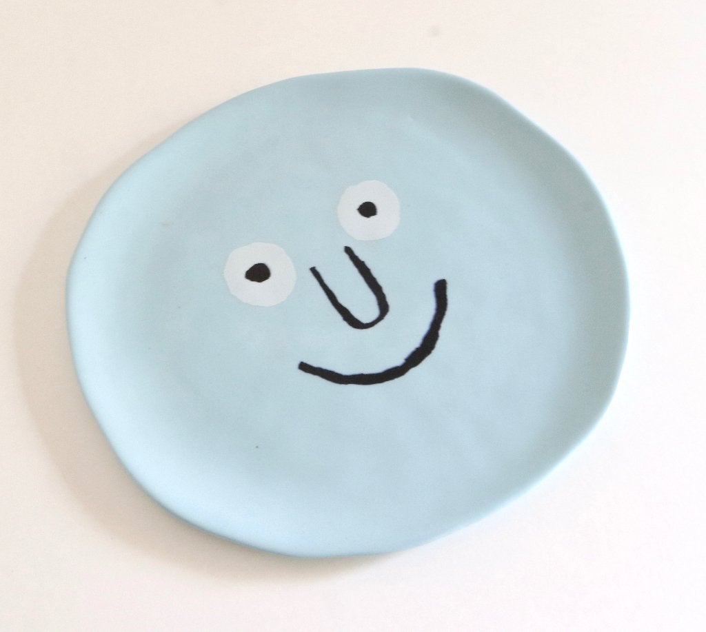 "Face Plates" serie Jean Jullien  Case Studyo, Gemerkt, Bord, Ophalen of Verzenden, Steen/keramiek