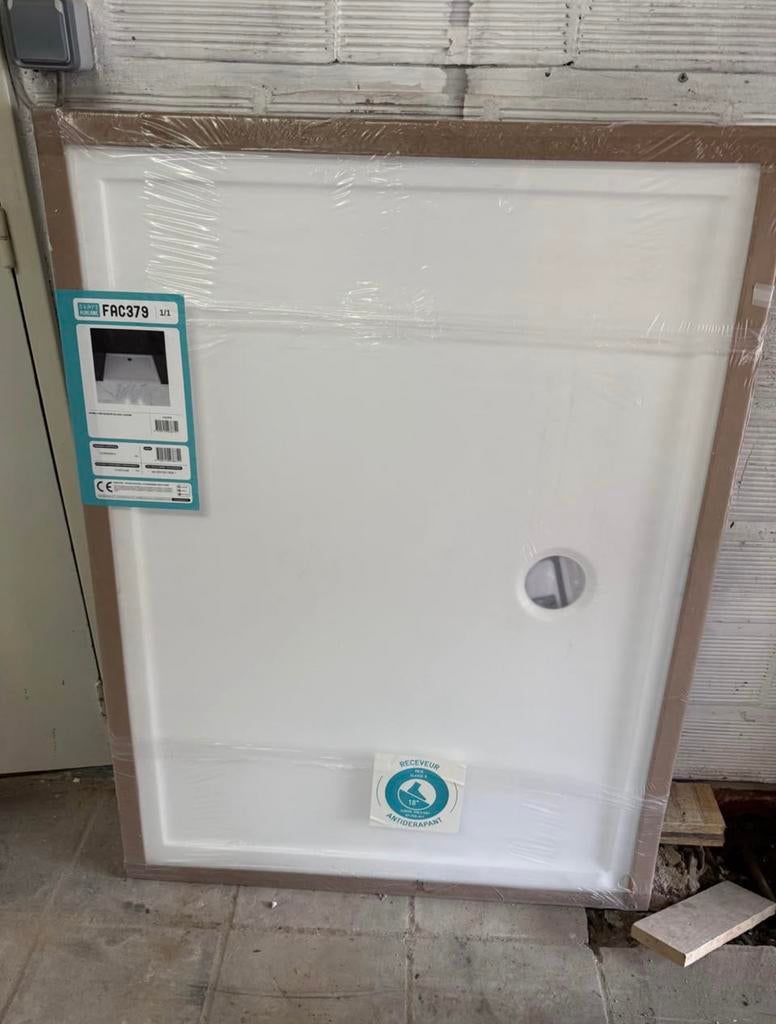 Douchebak wit, Doe-het-zelf en Bouw, Ophalen, Nieuw, Douche