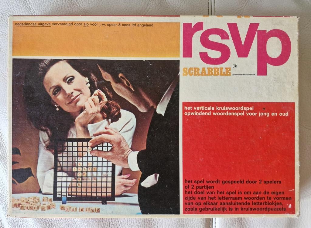 Vintage Scrabble Rsvp, Enlèvement ou Envoi