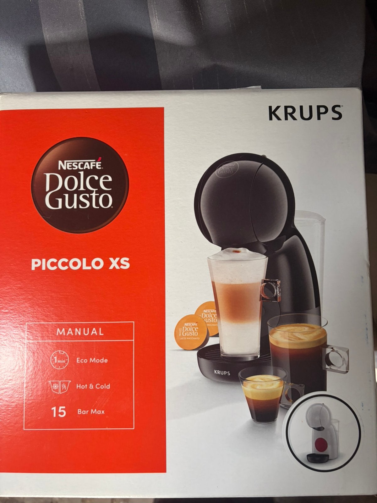 Dolce gusto - PICCOLO XS, Electroménager, Neuf, Machine à espresso, Réservoir d'eau amovible, Dosettes et capsules de café