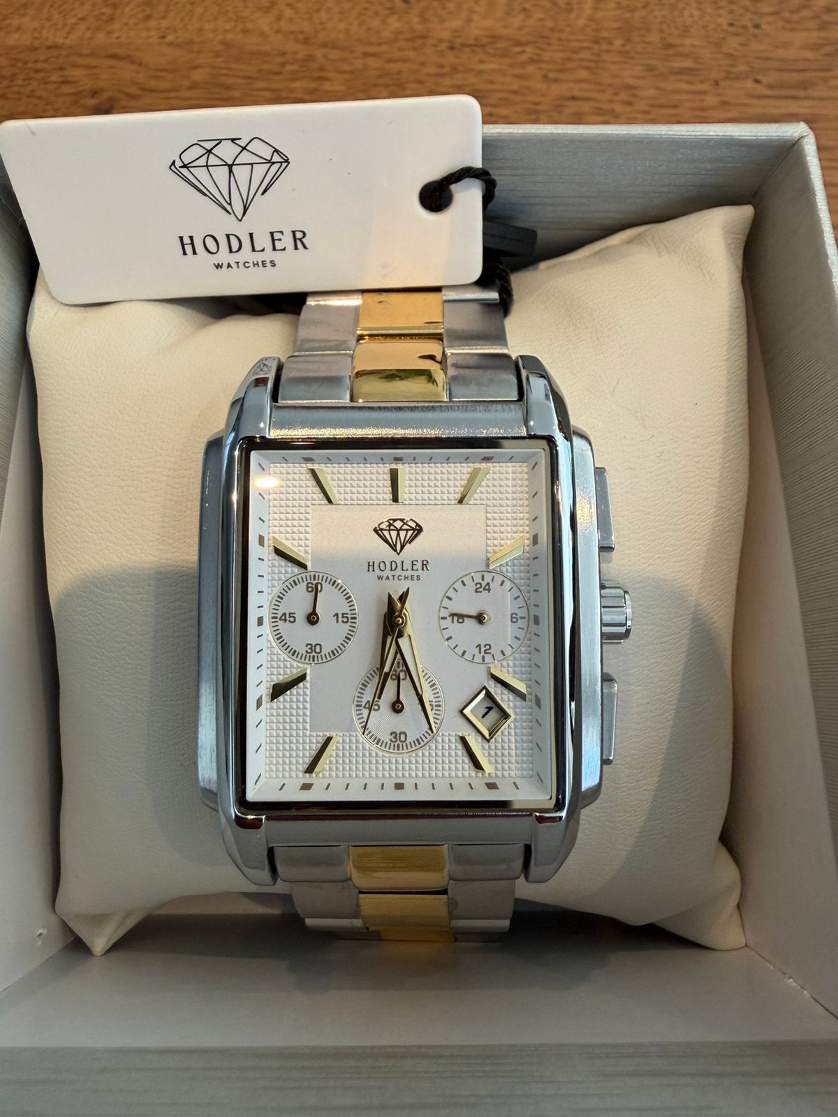 Horloge Hodler veytaux gold/silver, Bijoux, Sacs & Beauté, Montres | Femmes, Autres marques, Acier, Enlèvement, Neuf