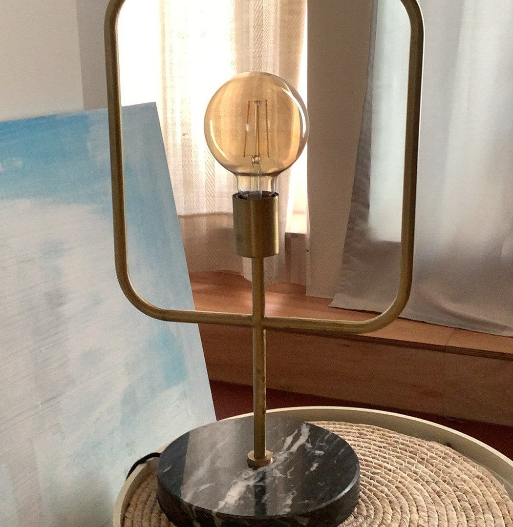 Lampe style Vintage, Doré, Vintage, Enlèvement ou Envoi, Lampe de bureau