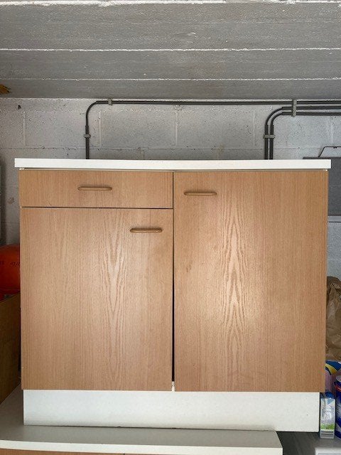 keukenkast, Ophalen, Gebruikt, Bruin, 50 tot 100 cm