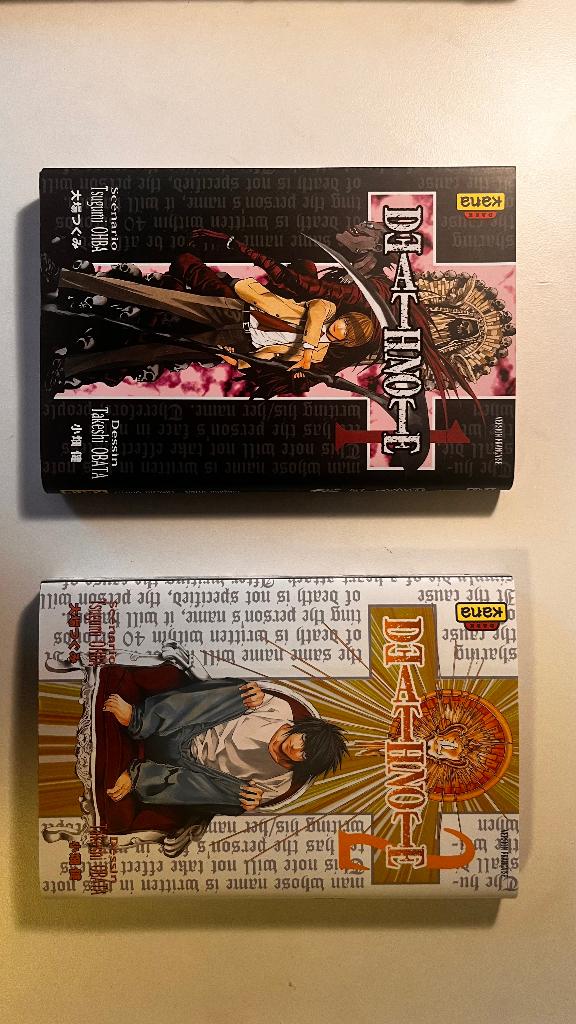 Death Note manga tome 1 et 2 - Tsugumi OHBA - Takeshi OBATA, Europa, Ophalen of Verzenden, Zo goed als nieuw, Tsugumi OHBA - Takeshi OBATA