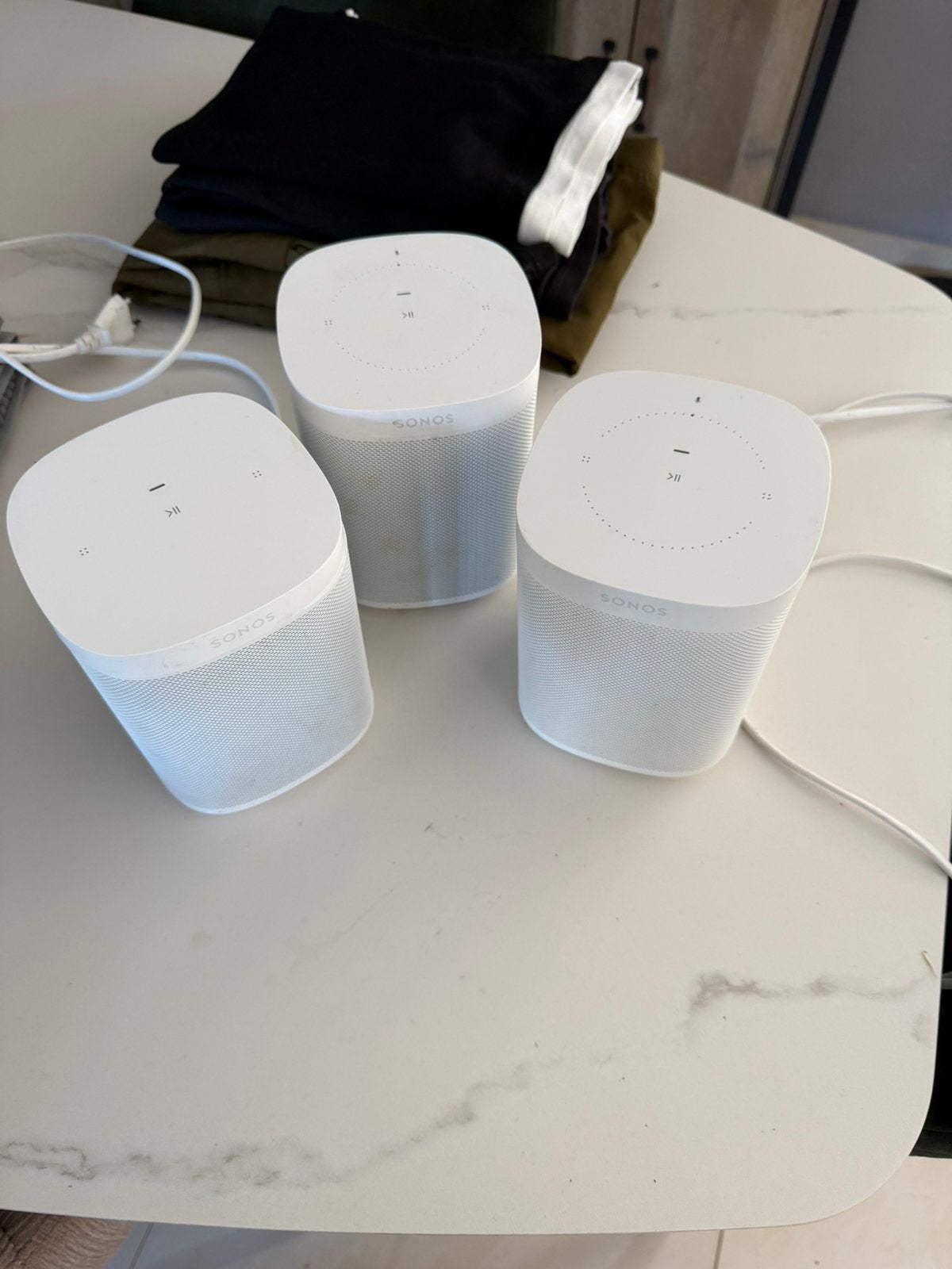 3x sonos one wit te koop, Ophalen, Zo goed als nieuw, Sonos