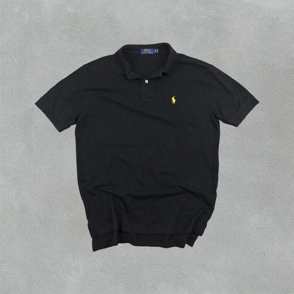 Zwart Ralph Lauren Polo Shirt - Heren M - Zeer Goed, Vêtements | Hommes, Ralph Lauren, Comme neuf, Taille 48/50 (M), Noir