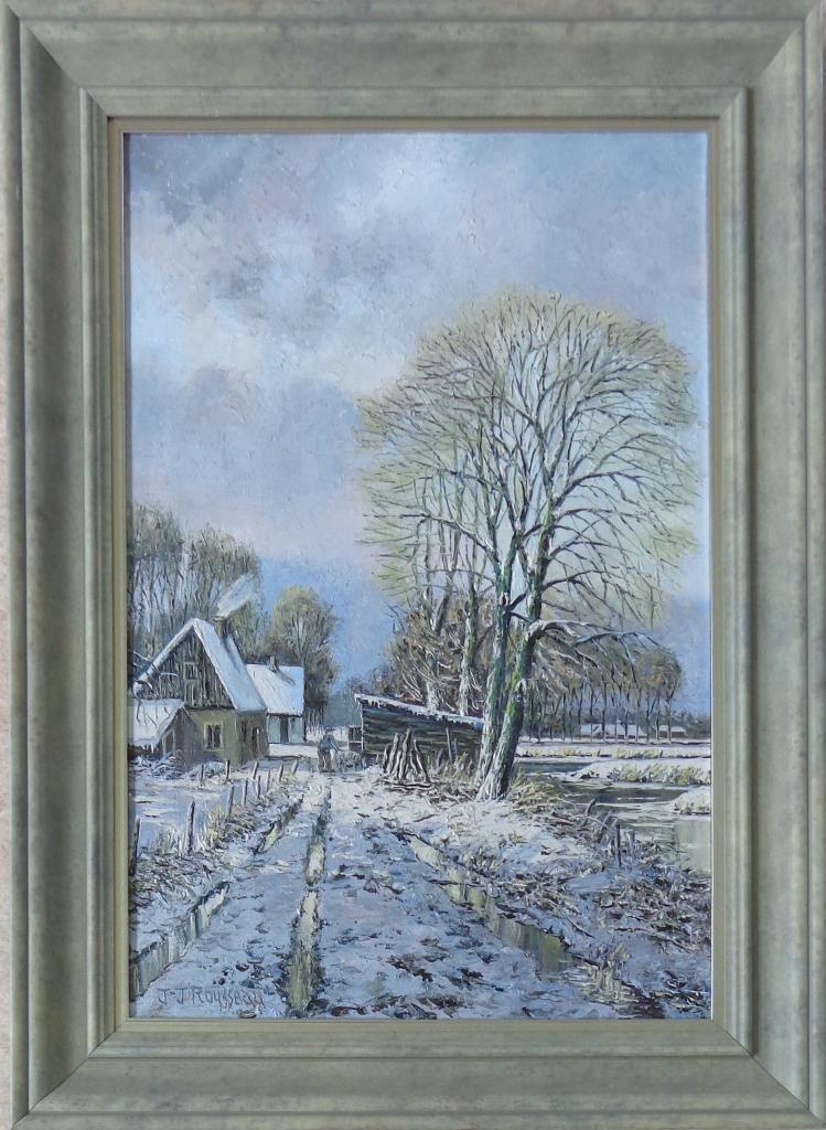 JEAN-JACQUES ROUSSEAU / HIVERNALE / OLIEVERF / 74x54cm KADER, Enlèvement