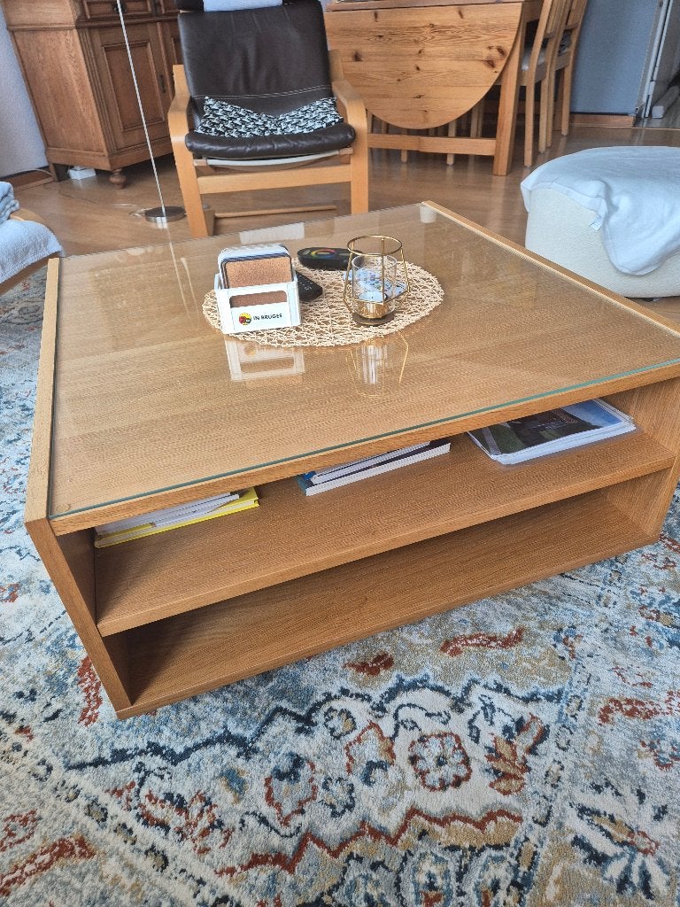 TABLE BASSE DE SALON, Moins de 50 cm, 50 à 100 cm, Verre, Enlèvement