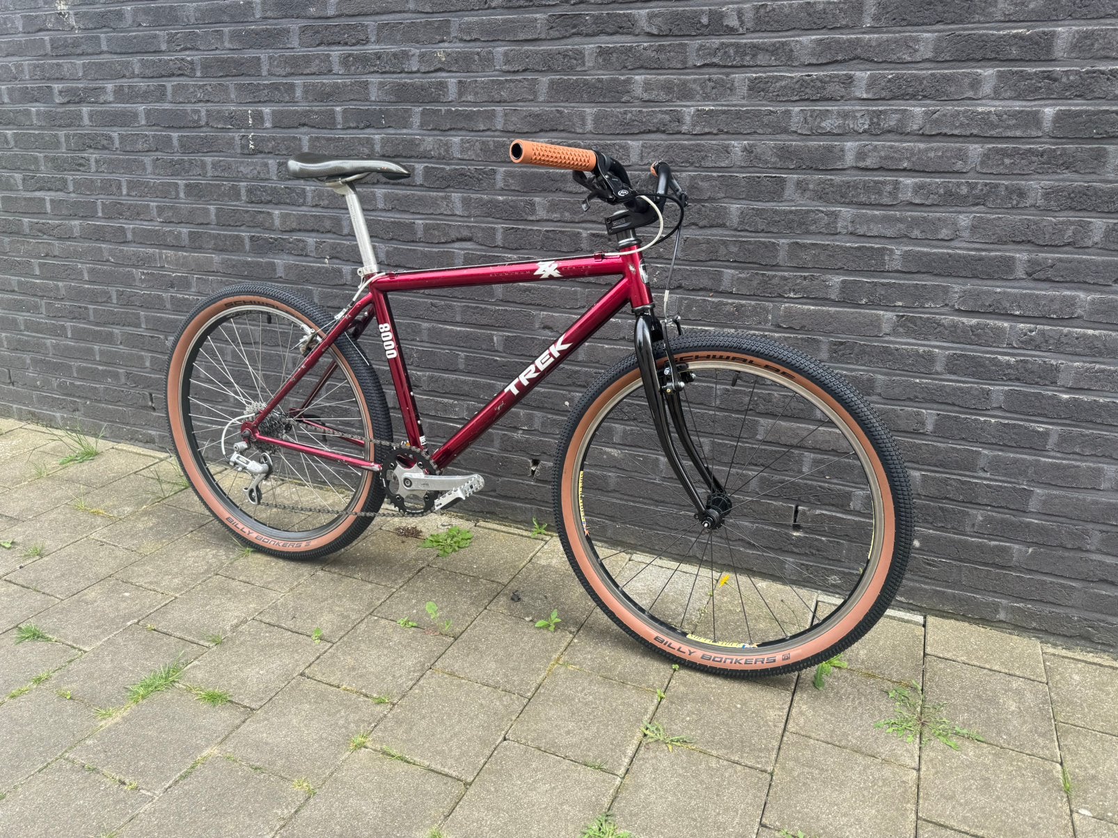 Trek 8000 aluminium retro 26 inch cruiser MTB, Fietsen en Brommers, Ophalen, Gebruikt, Velgrem, Geen vering