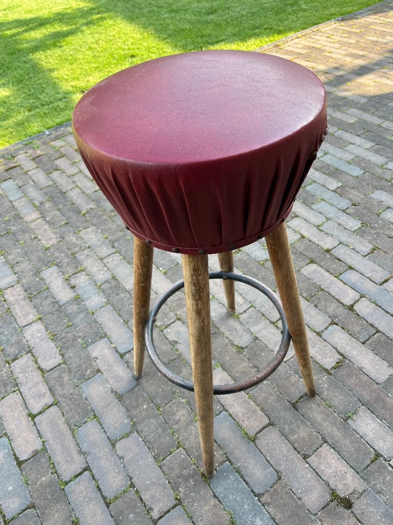 Vintage barkrukken 5 stuks, Huis en Inrichting, Barkrukken, Ophalen, 5 krukken of meer, 60 tot 90 cm, Zo goed als nieuw