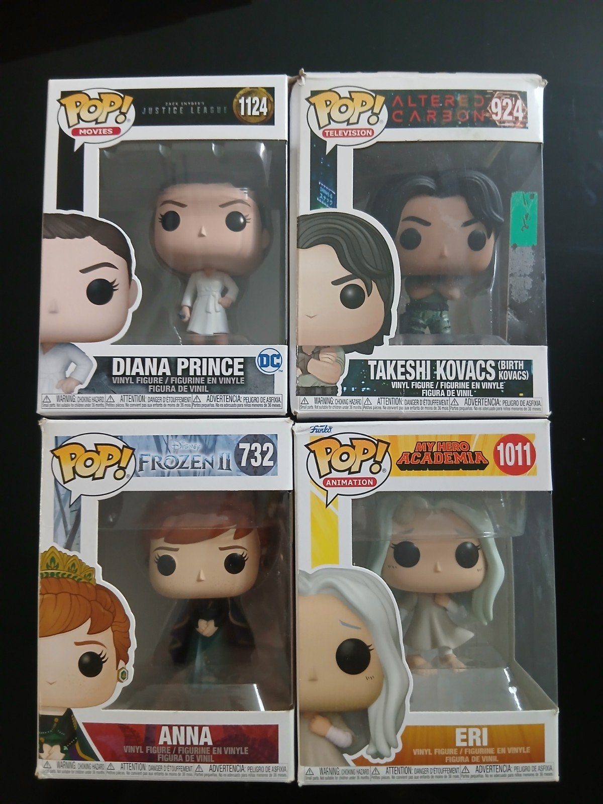 Lot de 4 figurines Funko POP !, Enlèvement