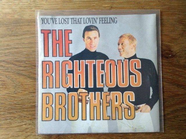 single the righteous brothers, 7 inch, Ophalen of Verzenden, Pop, Beschermende buitenhoes