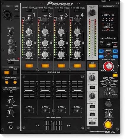 Pioneer DJM-750 mk1, Enlèvement, Comme neuf, Moins de 5 canaux, Entrée micro