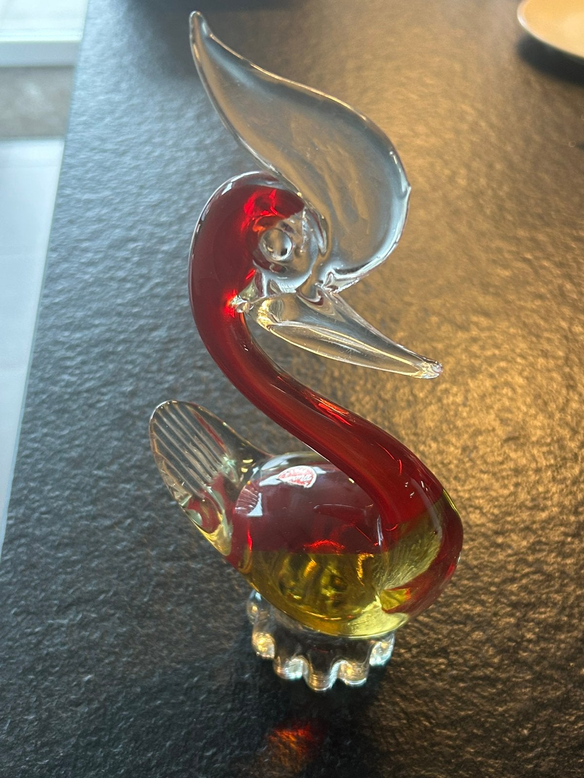 een schitterend handgeblazen glazen vogel murano, Ophalen