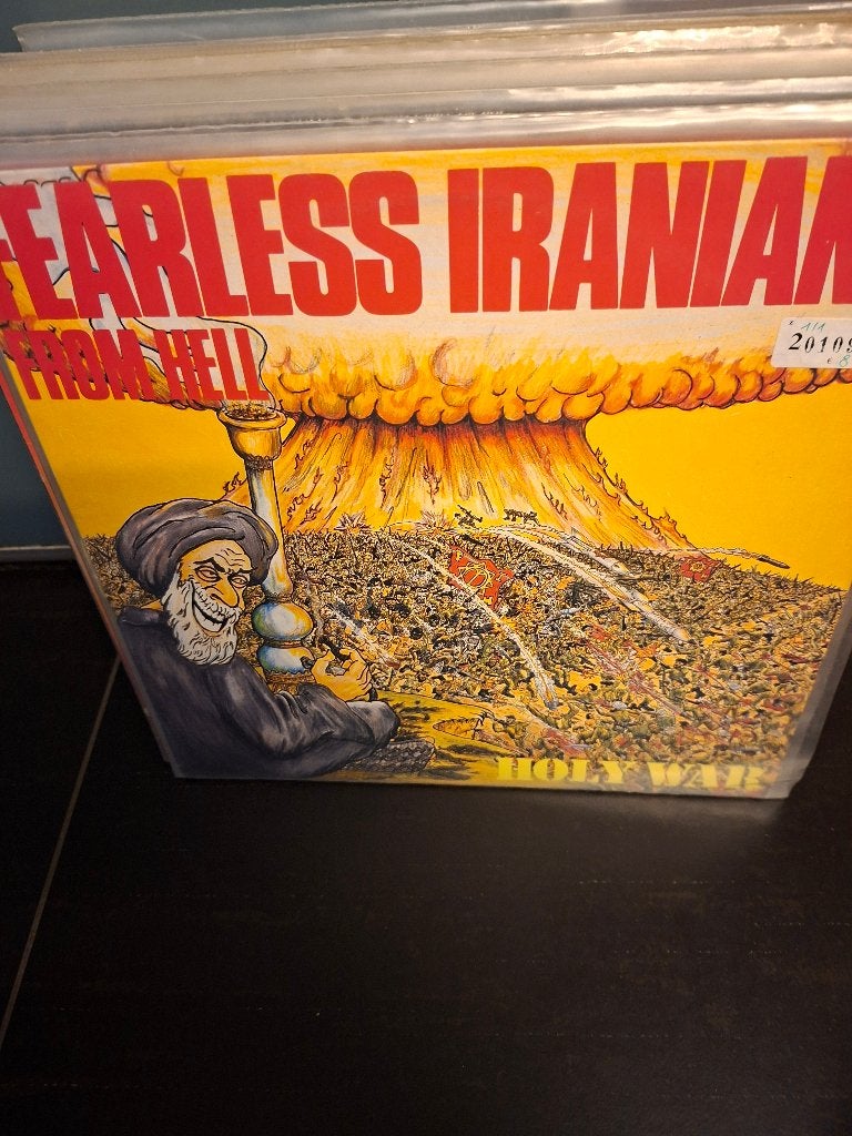 lp - fearless iranians from hell - holy war - vak 5, LP, Ophalen of Verzenden, Zo goed als nieuw, Originele persing