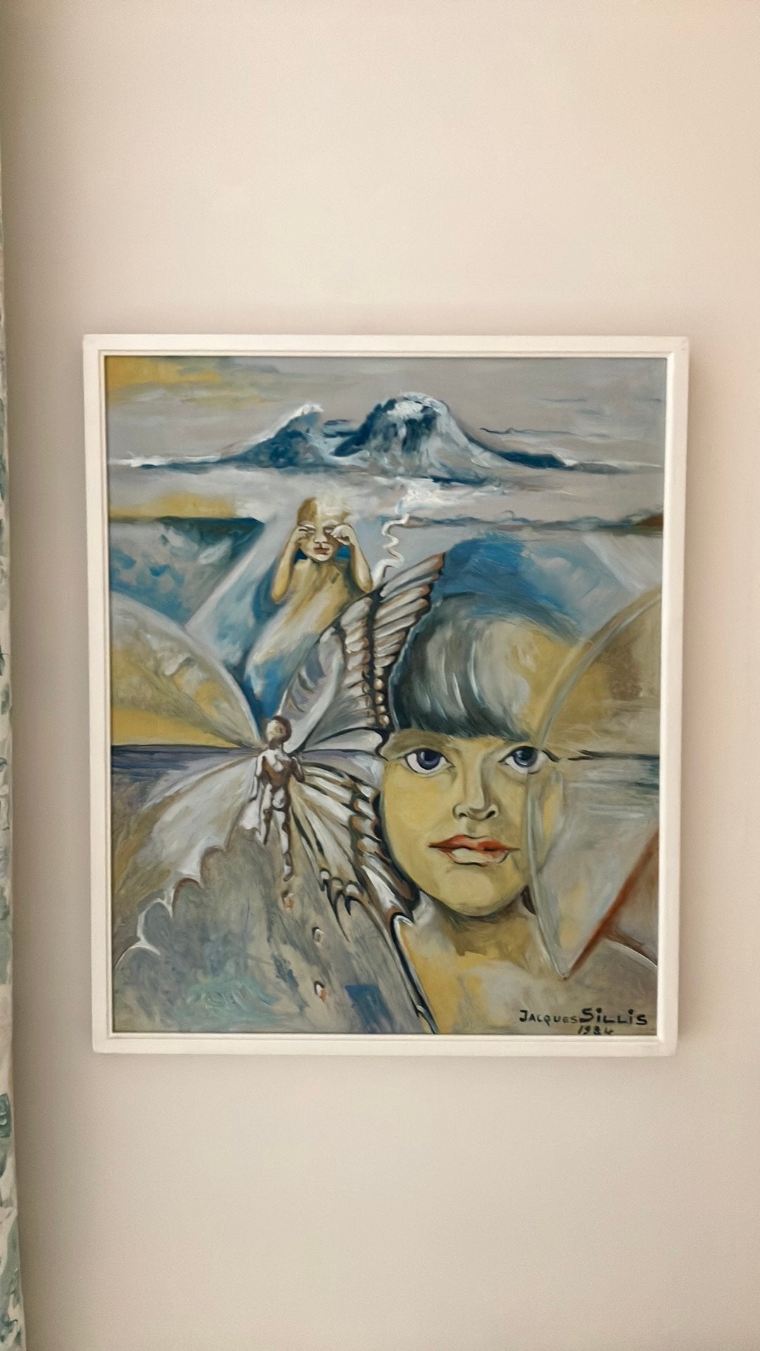 Schilderij Jacques Silis 1984, Antiek en Kunst, Ophalen of Verzenden, Landschap