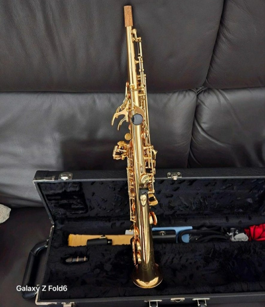 Saxophone soprano Yamaha YSS-475 – Made in Japan, Enlèvement ou Envoi, Comme neuf, Soprano, Avec valise