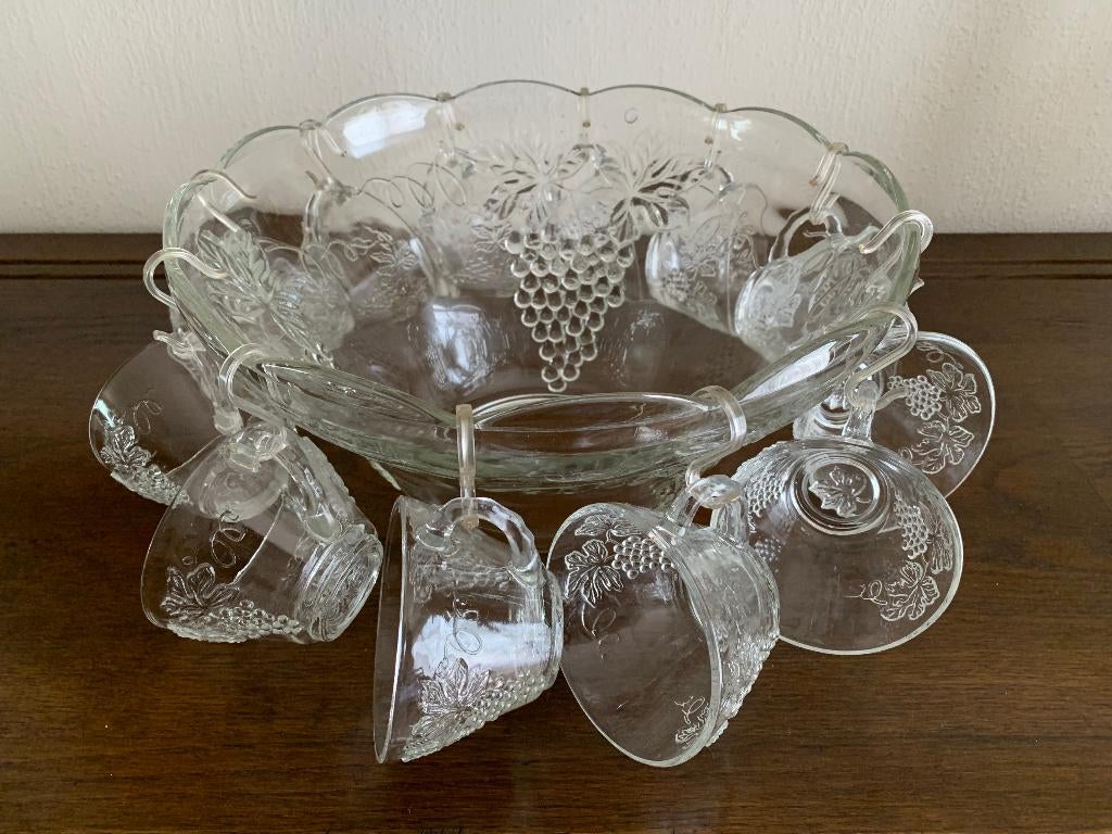 Vintage sangria-set 12-delig, Huis en Inrichting, Keuken | Servies, Ophalen, Zo goed als nieuw