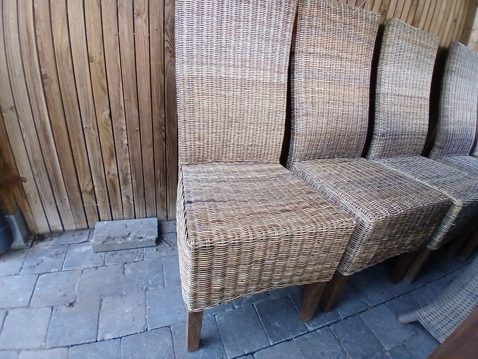 eetkamerstoelen, Maison & Meubles, Osier ou Rotin, Brun, Enlèvement, Cinq, Six Chaises ou plus