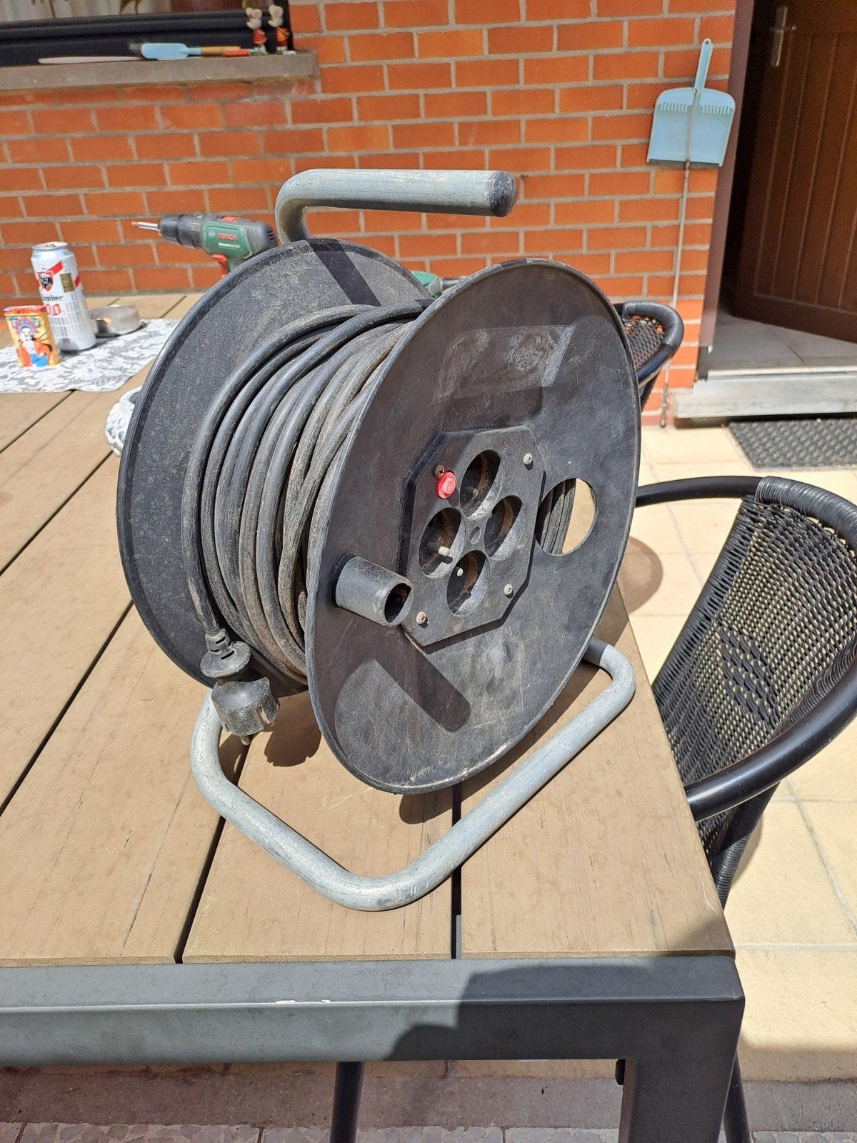 verlengkabel, Ophalen