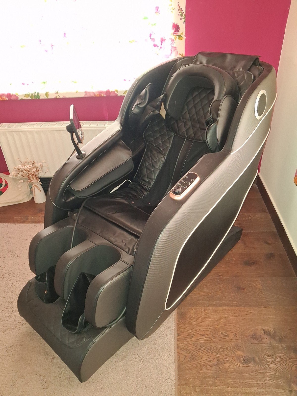 Nieuwe luxe massagestoel, Ophalen