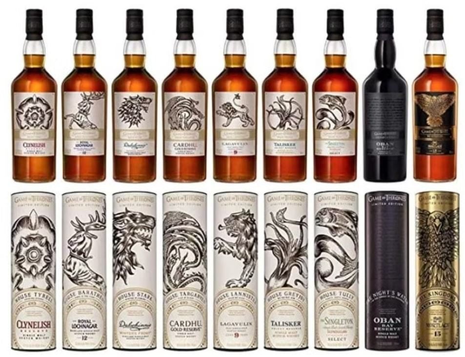 The Game Of Thrones Whisky Collection 9 Bottle Full Set, Verzamelen, Overige gebieden, Overige typen, Nieuw, Ophalen of Verzenden