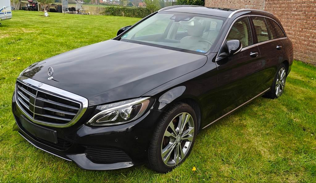 Mercedes C300 BlueTEC Hybrid Break | 2015 | Automaat | Leder, Auto's, Mercedes-Benz, Automaat, Zwart, Leder, Break