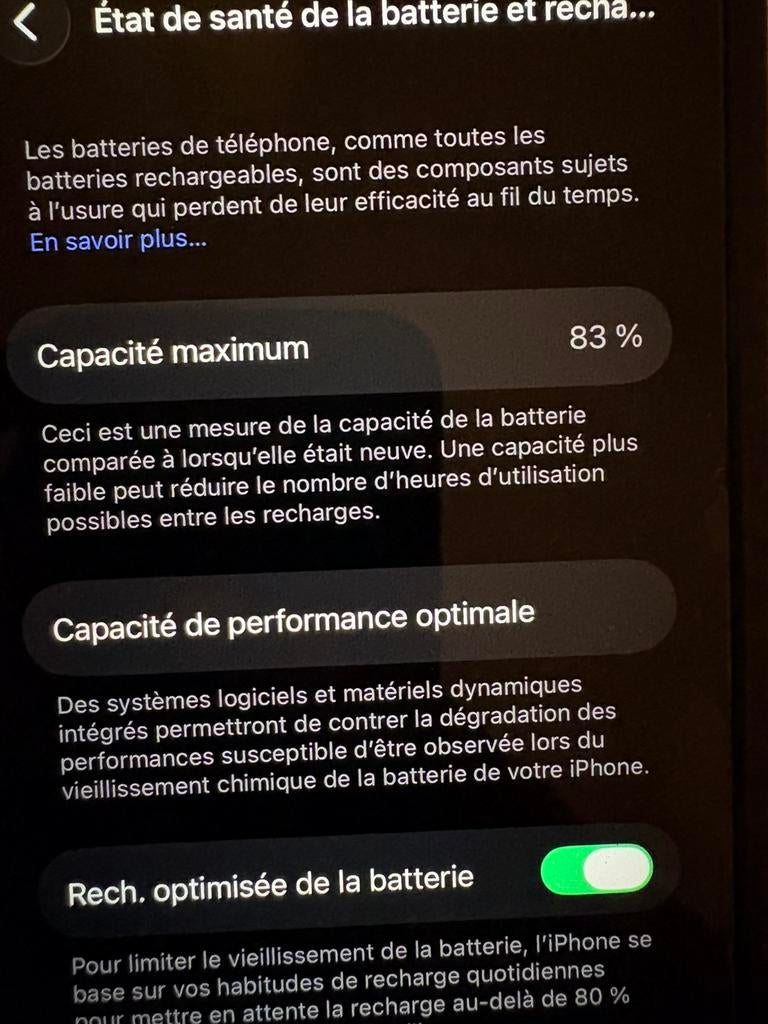 Iphone 13 RED, Rouge, 83 %, 128 GB, Enlèvement ou Envoi