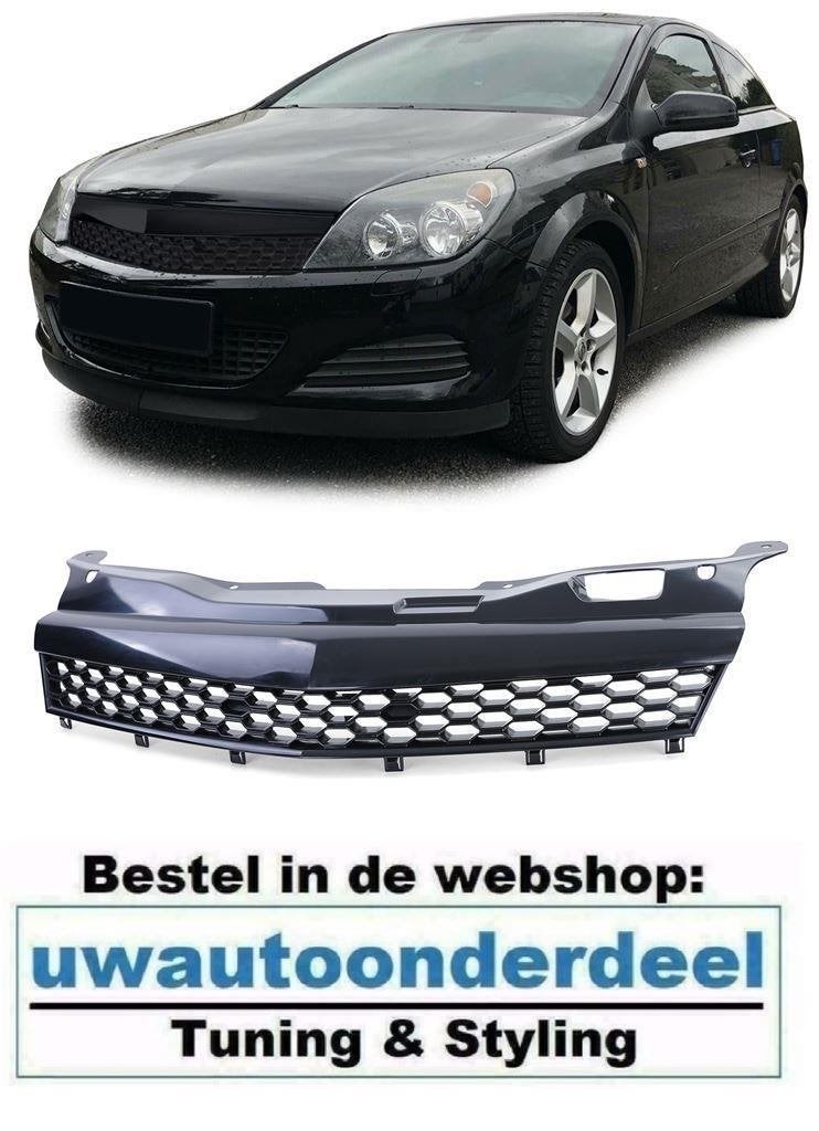 Embleemloze Sport Grill Honingraat Glans Zwart Voor Opel Ast, Verzenden