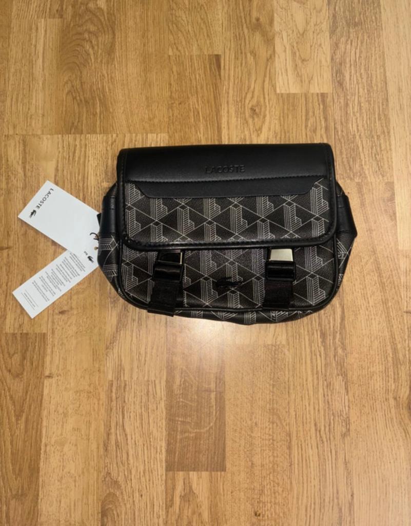 Lacoste boekentas, Ophalen of Verzenden, Nieuw, Zwart, Leer