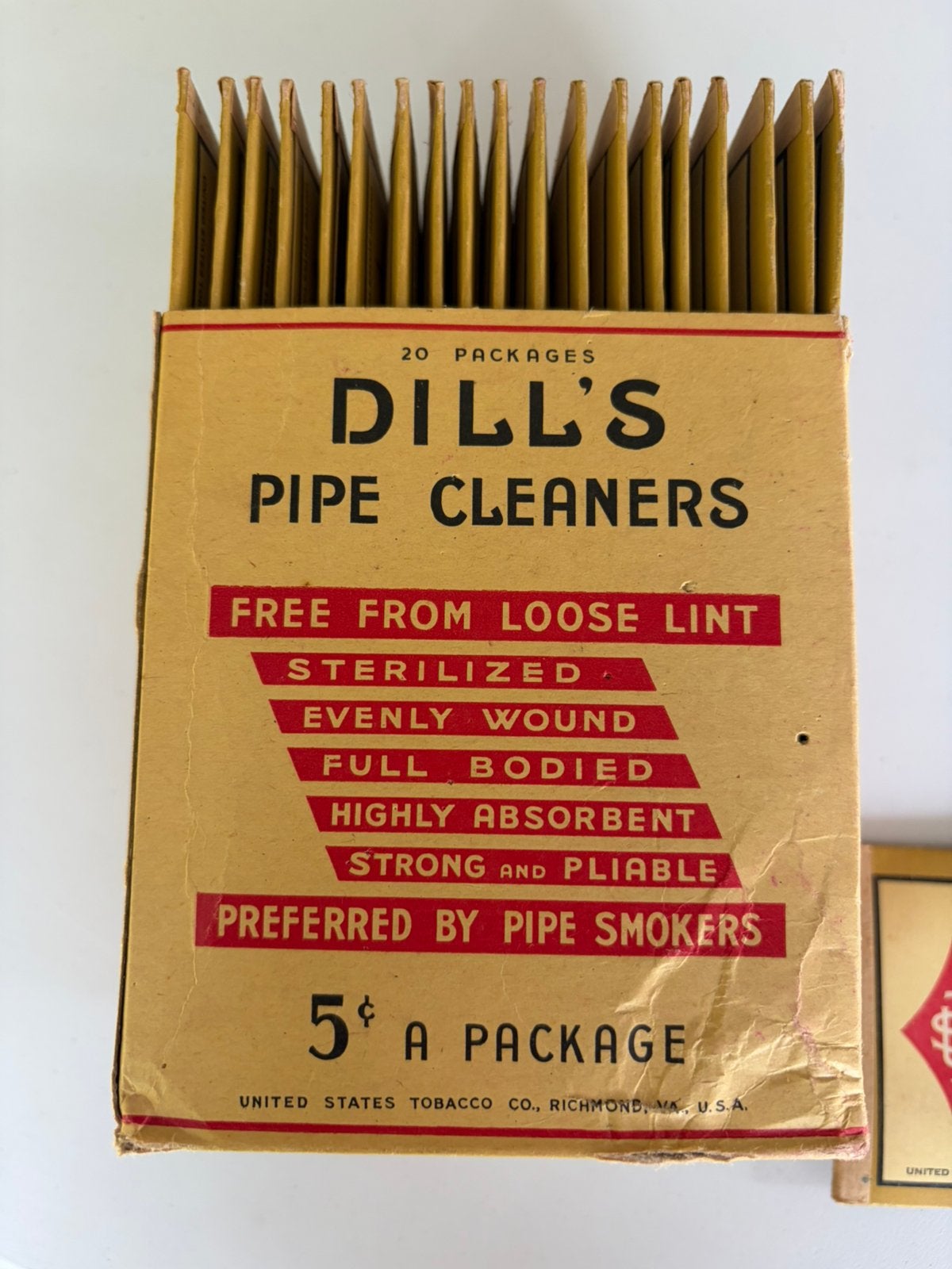 WW2 US Dill’s pipe cleaners, Ophalen of Verzenden