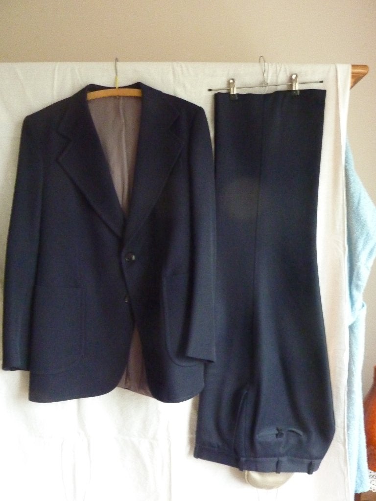 costume bleu foncé (vintage) pour homme, Vêtements | Hommes, Enlèvement, Comme neuf, Taille 56/58 (XL)