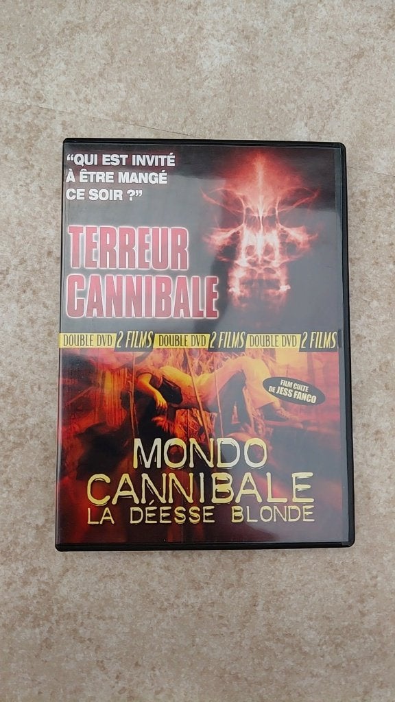 dvd 2 films: Terreur cannibale/Mondo cannibale la deesse..., Ophalen, Gebruikt